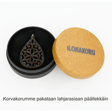 Load image into Gallery viewer, Medaljonki-Kyynel-musta