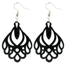 Load image into Gallery viewer, Medaljonki-Viuhka-musta